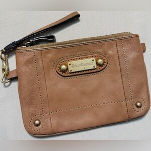 Juicy Couture Tan Leather Wristlet